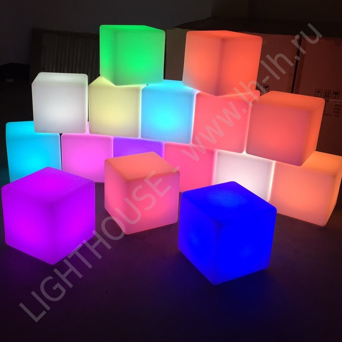 Светящийся LED куб Gavr RGB Accum
