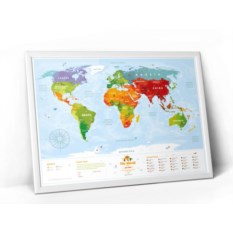 Интерактивная карта мира Travel Map Kids Animals