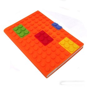 Блокнот lego, оранжевый