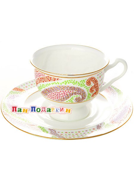 Чайная чашка с блюдцем Мариенталь фиолетовый