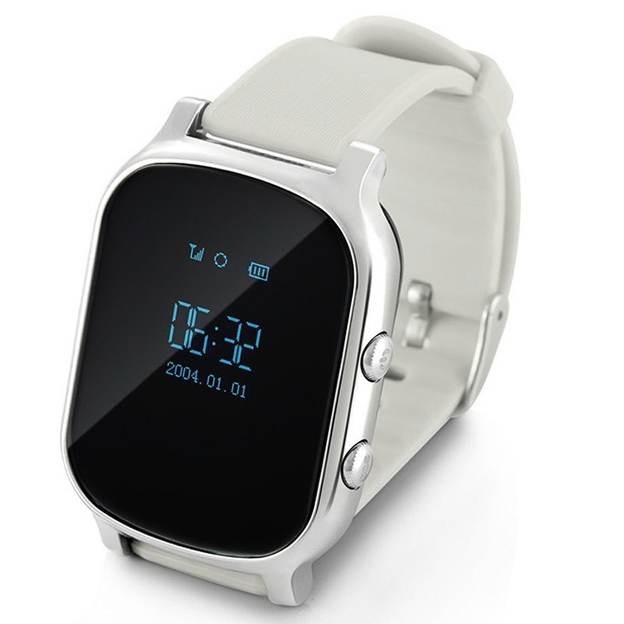 Детские часы с GPS - Smart Baby Watch T58, цвет серебро