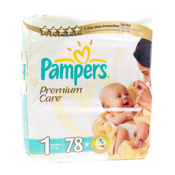 Подгузники Pampers Premium Care Newborn (2-5 кг) 78 шт.