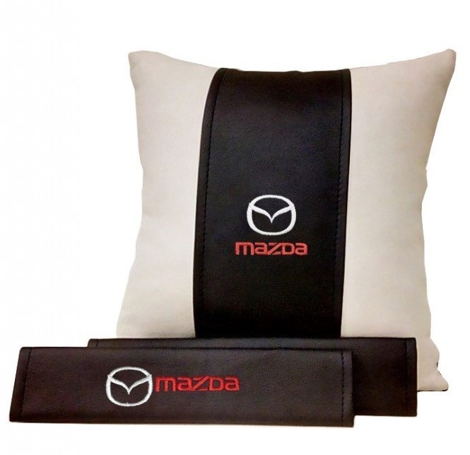 Набор из подушки, накладки на ремень безопасности Mazda