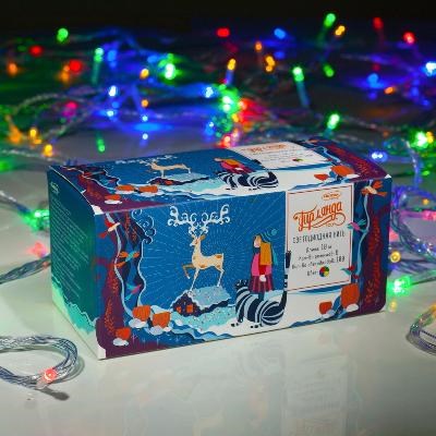 Гирлянда - Нить, 10 м, LED-100-220V, 8 режимов, свечение мульти
