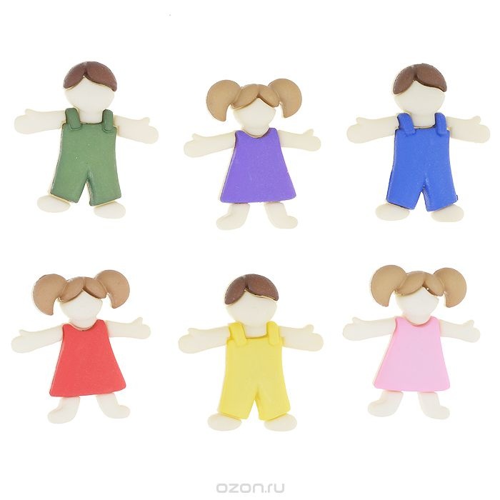 Пуговицы декоративные Dress It Up Детский, 6 шт.