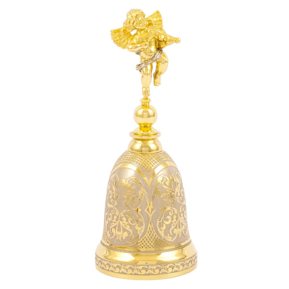 Колокольчик из бронзы Ангел со скрипкой