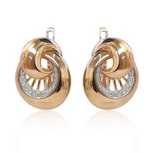 Серьги с бриллиантами TTF-Luxury