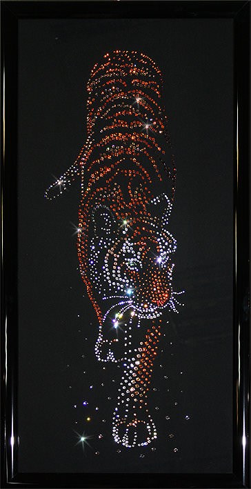 Картина с кристаллами Swarovski Тигр