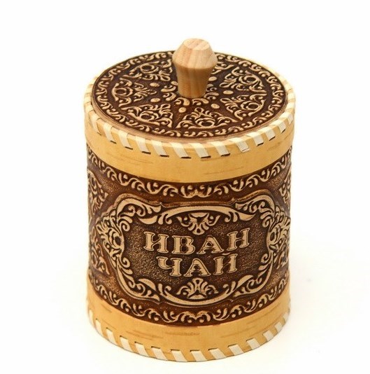 Туес из бересты Иван-чай D10 H12,5