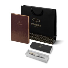 Подарочный набор Parker: Шариковая Ручка Parker Jotter Essential, St Steel GT и Ежедневник 1951110_5593182