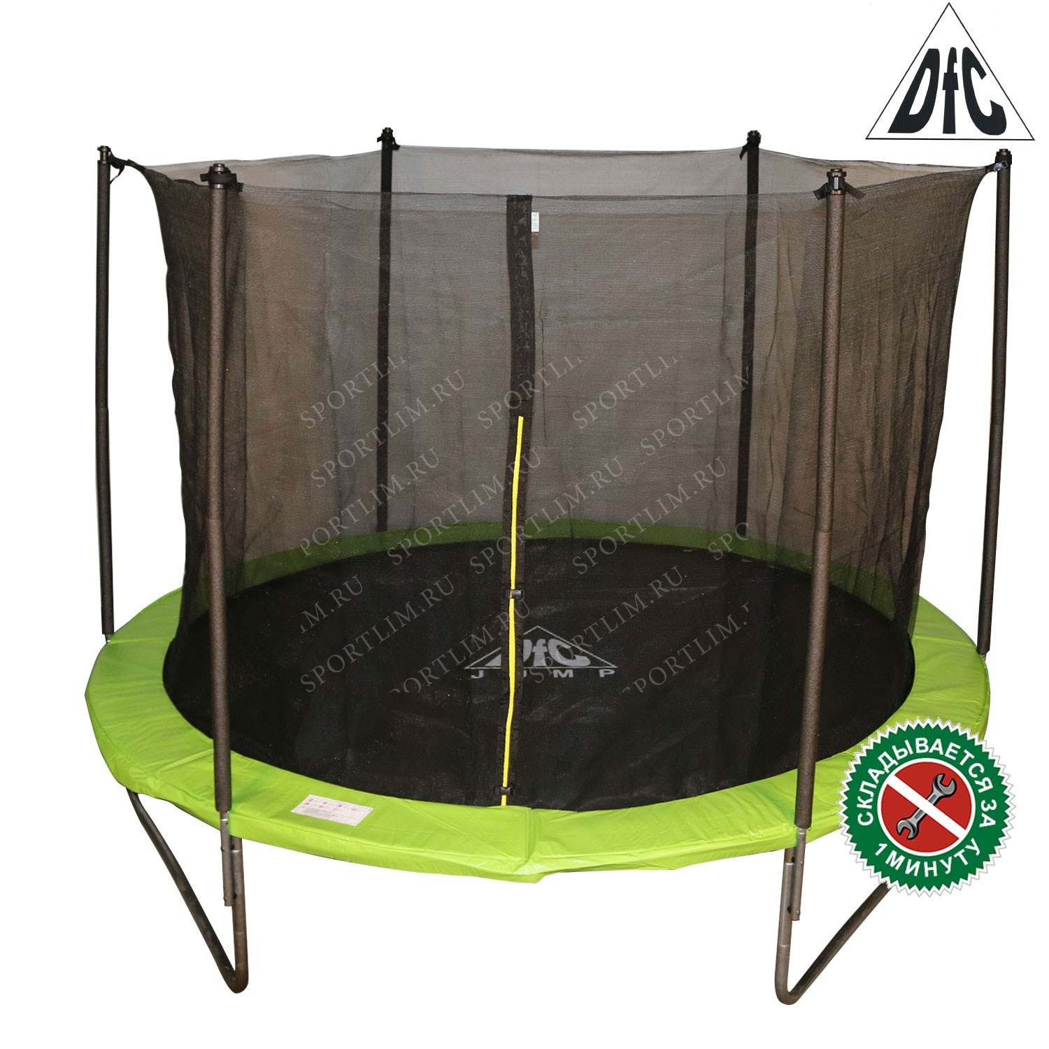 Батут DFC JUMP 14ft складной, сетка, чехол (427 см)