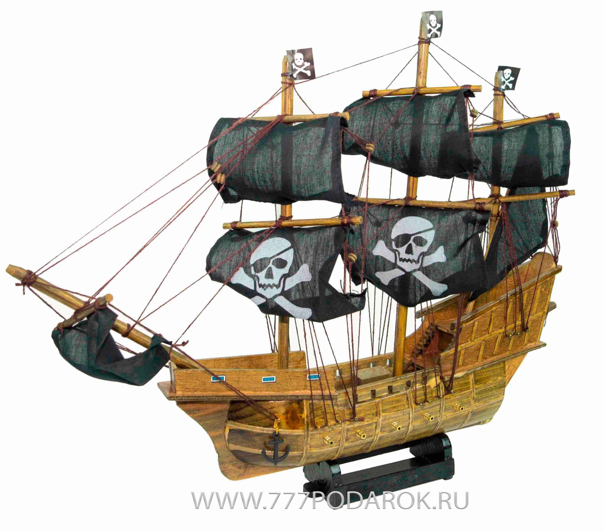 Пиратский корабль Santa Maria, дерево, 45 см