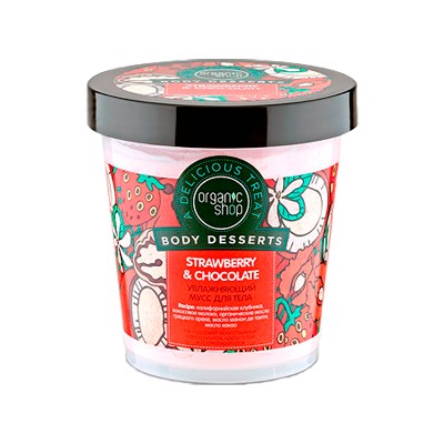 Мусс для тела Srawberry organic shop