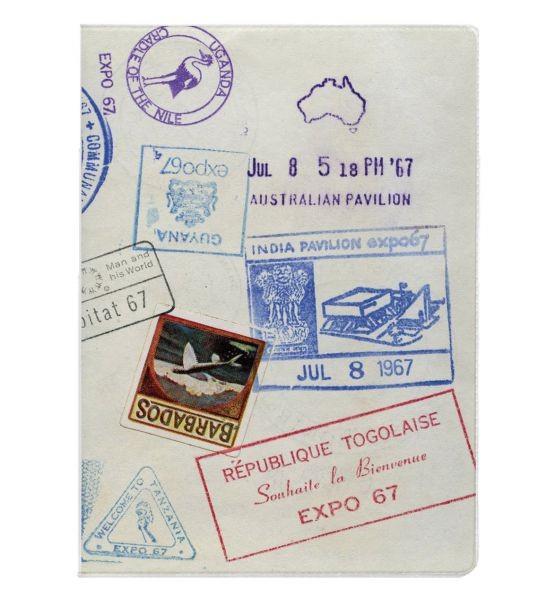 Обложка для паспорта Stamps