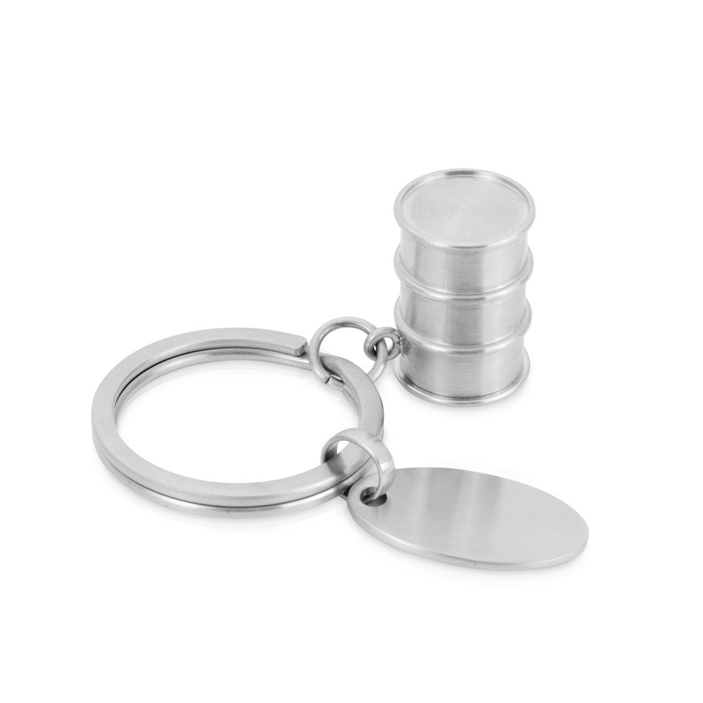 Металлический брелок Бочка нефти