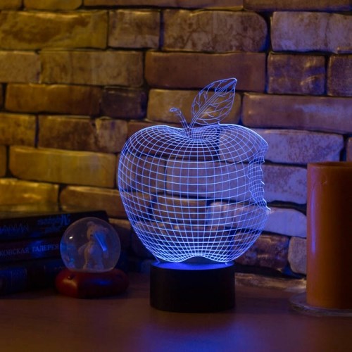 3D светильник «Яблоко - Apple»