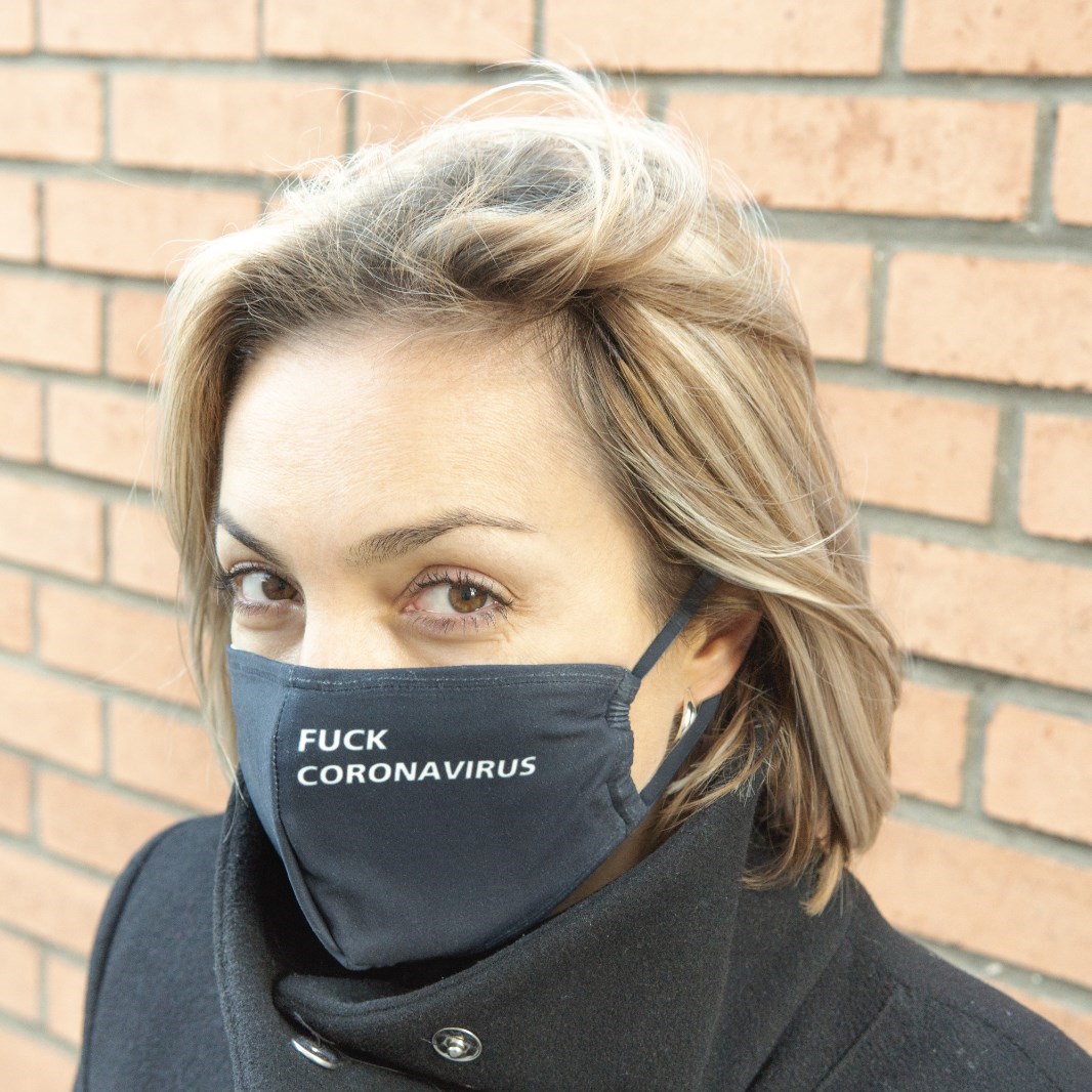 Тканевая защитная маска F*ck Coronavirus
