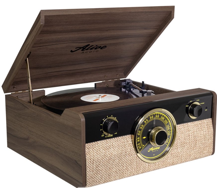 Виниловый проигрыватель Alive Audio Fusion Dark Wood