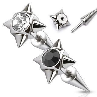 Серьга PiercedFish с фианитом
