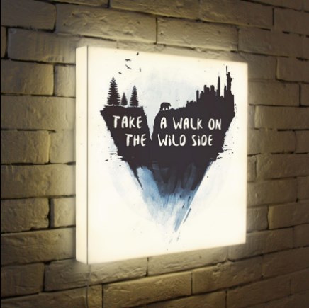 Лайтбокс Take a walk on the wild side