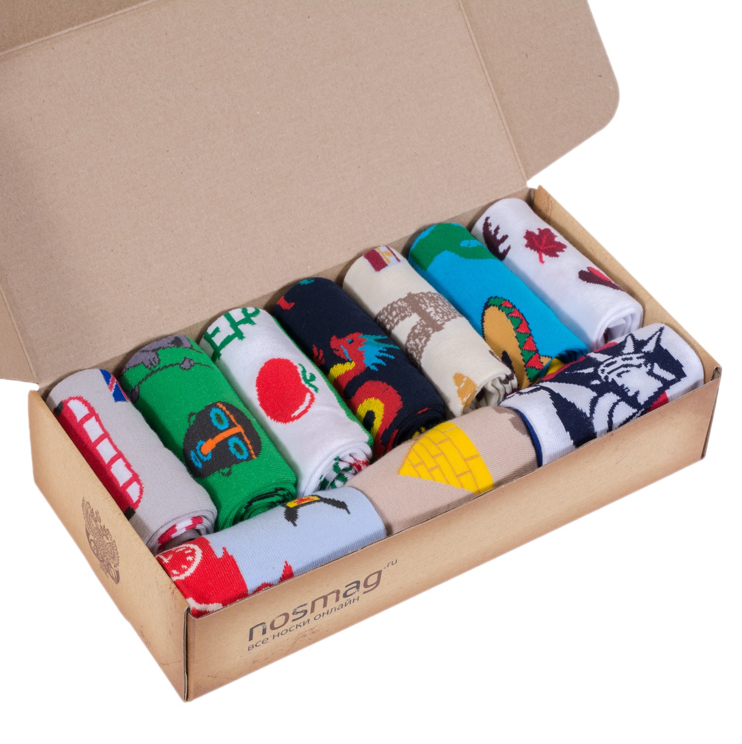 Набор из 10 пар мужских носков Moscowsocksclub