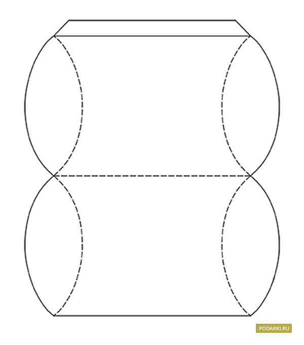 Схема подарочной коробочки