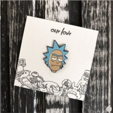 Металлический значок-пин Рик