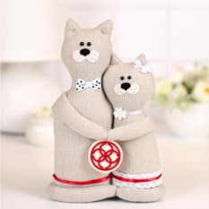 Свадебный подарок «Обережные котики Неразлучники»