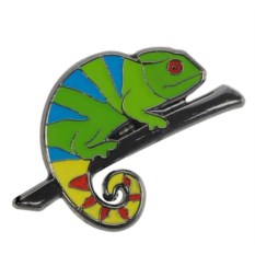 Металлический брелок Хамелеон