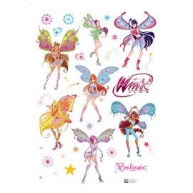 Наклейки на стену клуб Винкс