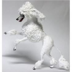 Фигурка "Белый пудель"