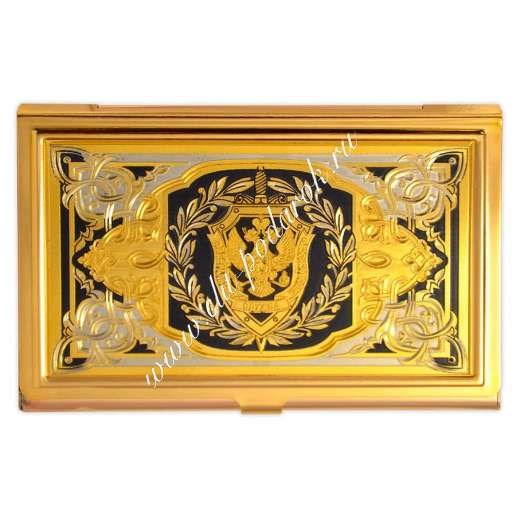 Металлическая визитница ФСБ. Златоуст