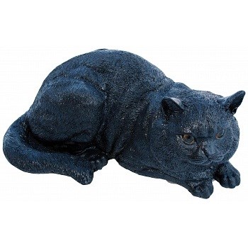 Садовая фигура Черная кошка