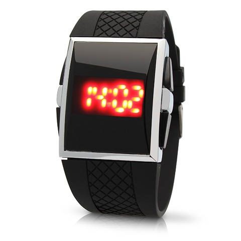 Часы JELLY CLASSIC LED черные