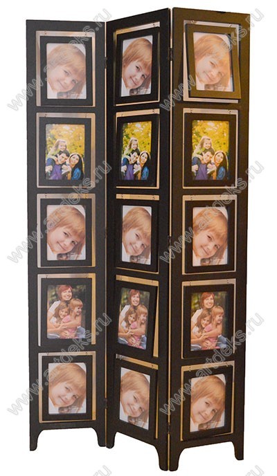 Фоторамка в виде ширмы трехстворчатой