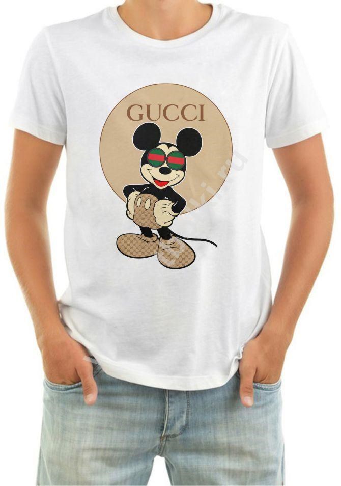 Футболка мужская Gucci, микки маус