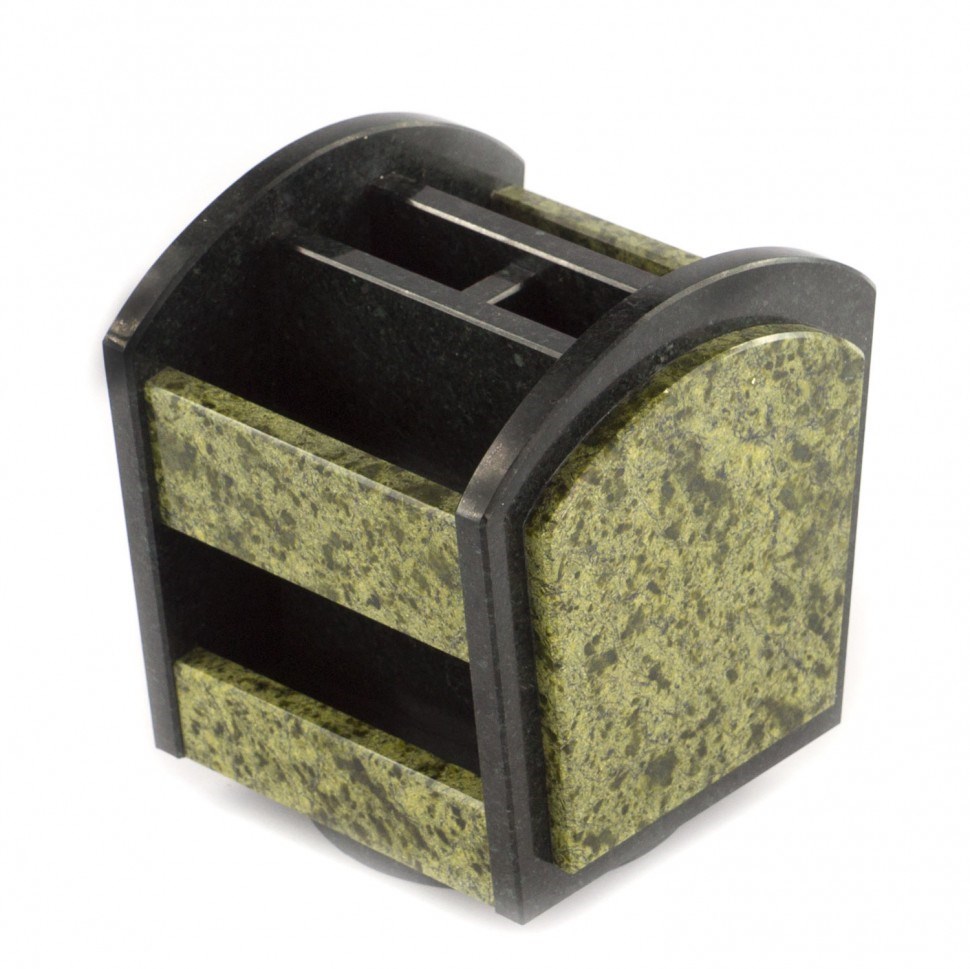 Настольный органайзер из змеевика