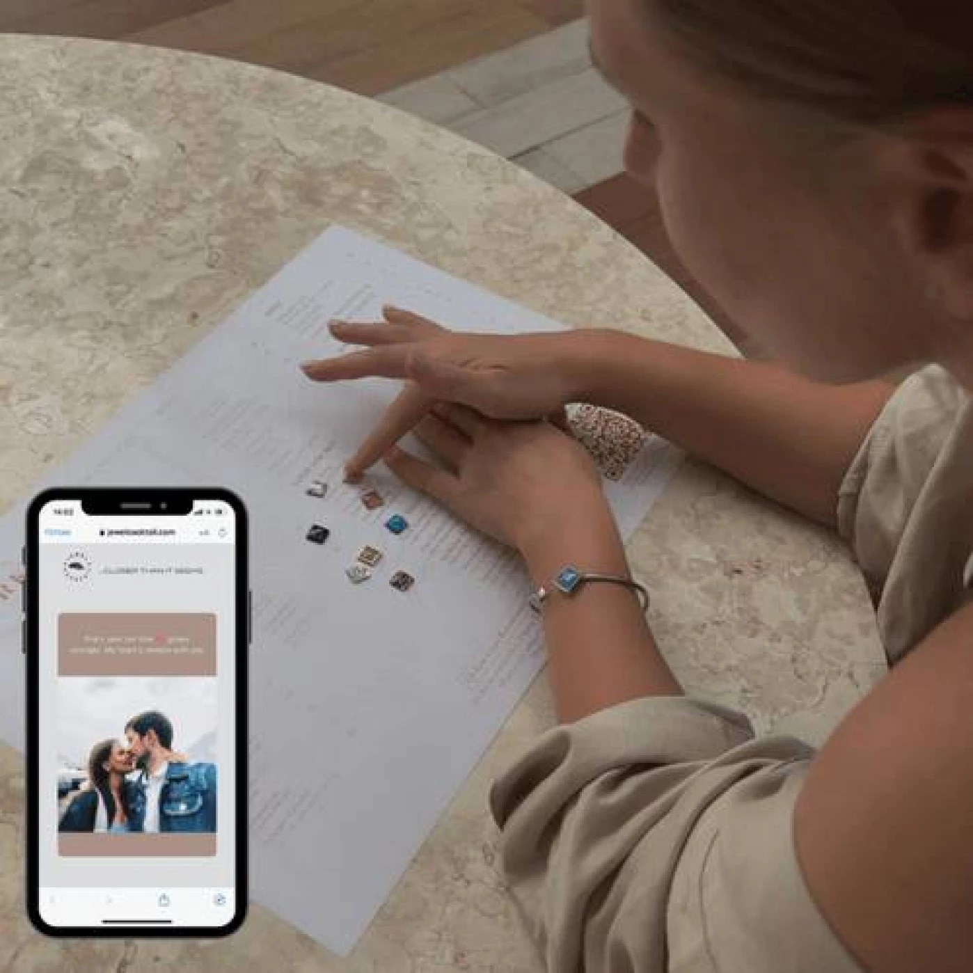 HI-TECH браслет с живым посланием Orion Родохрозит