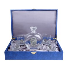 Подарочный набор для виски с штофом Баня