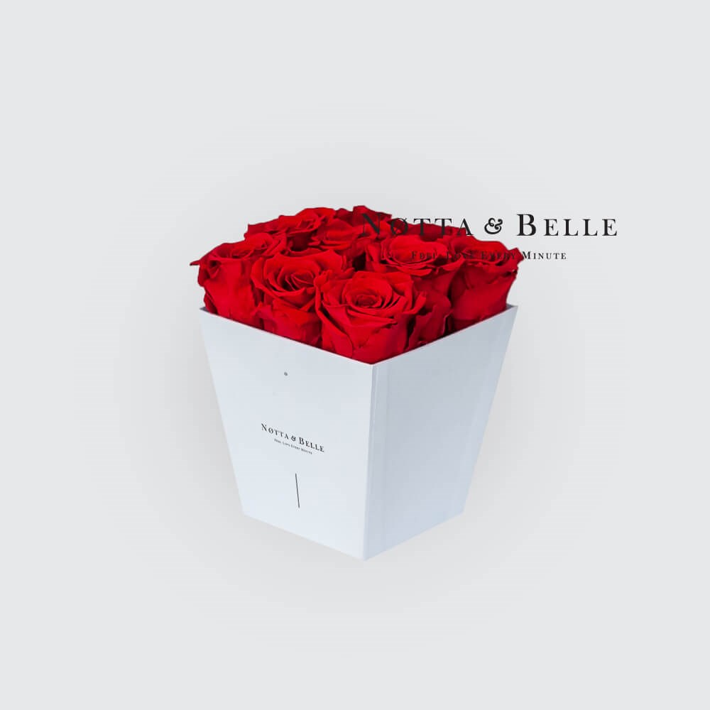 Долговечный букет из красных роз № 111