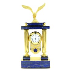 Часы из лазурита с гравировкой Орёл