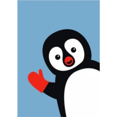 Открытка Пингвин;