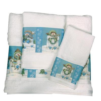 Полотенце для рук Blue Snowmen