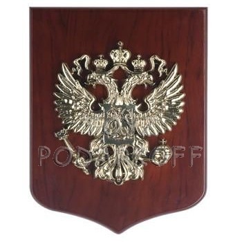 Панно Герб России с позолотой