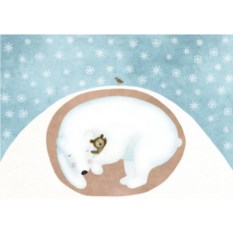 Открытка Мишка в спячке