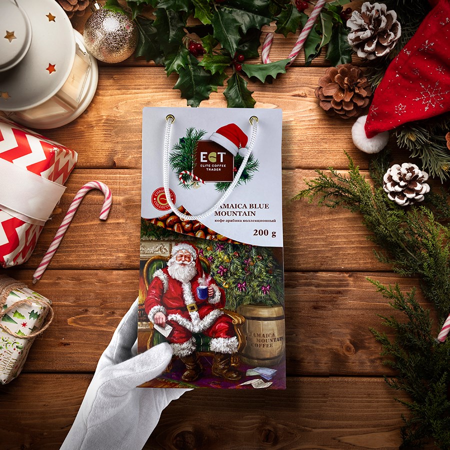 CHRISTMAS COLLECTION | Кофе Jamaica Blue Mountain | Пакет | 200g |Новогодний подарок