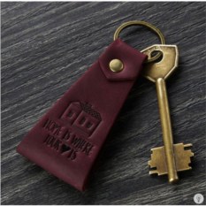 Кожаный брелок Blanknote Home is where your heart