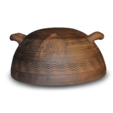 Глиняная форма-купол для выпечки хлеба для низких духовок