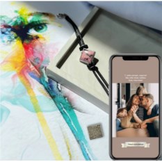 HI-TECH браслет с живым посланием Alcor Родозрозит