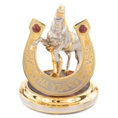 Сувенир из яшмы Подкова на удачу